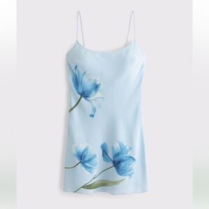 Abercrombie & Fitch Light Blue Floral Mini Dress